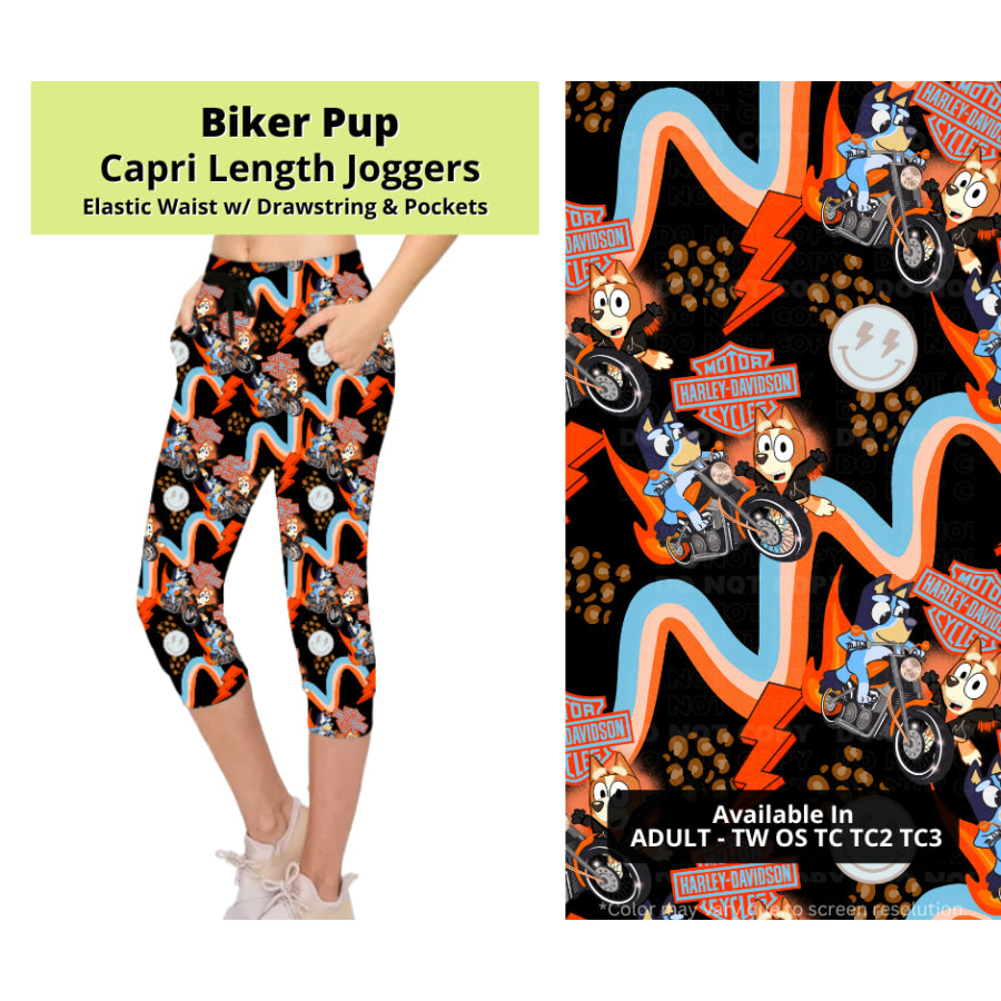 Preorder Custom Styles - Biker Pup - Closes 24 Mar - ETA late Jun 2025 Leggings