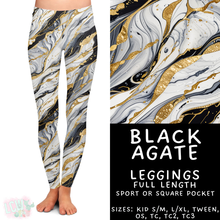 Preorder Custom Styles - Black Agate - Closes 22 Sep - ETA mid Dec 2025 Leggings