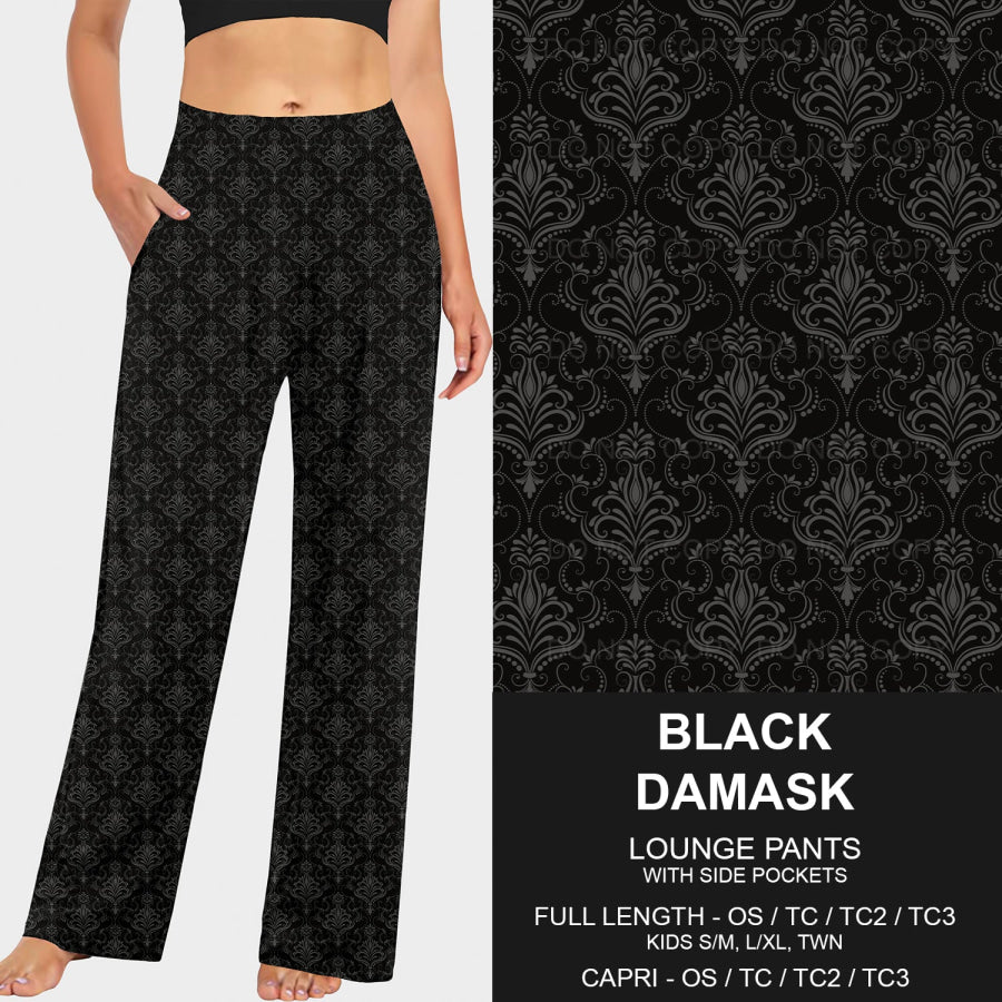 PREORDER Custom Styles - Black Damask - Closes 14 Jan - ETA late Apr 2025 Loungewear