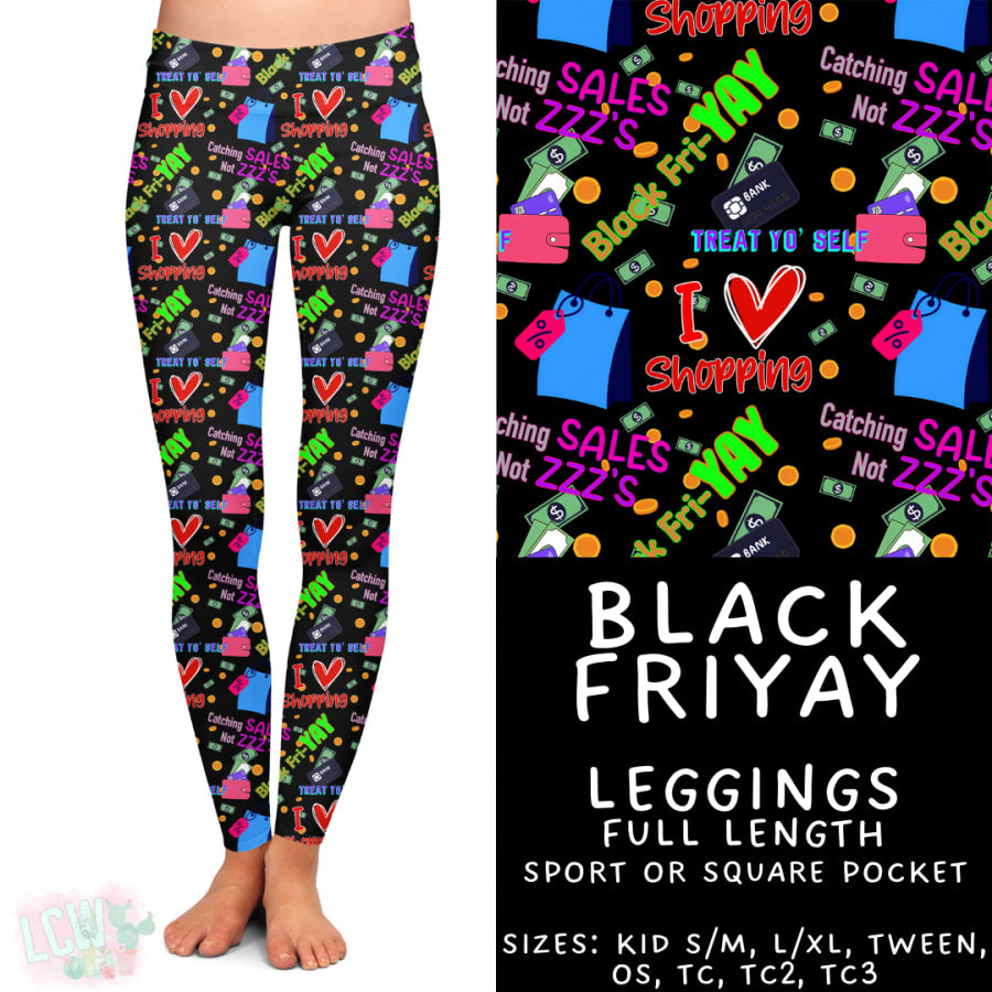 Preorder Custom Styles - Black Friyay - Closes 22 Sep - ETA mid Dec 2025 Leggings