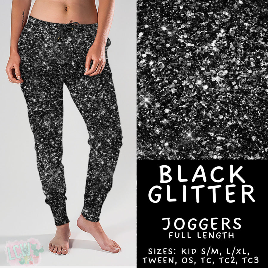 Preorder Custom Styles - Black Glitter - Closes 22 Sep - ETA mid Dec 2025 Leggings