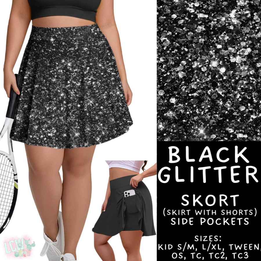 Preorder Custom Styles - Black Glitter - Closes 22 Sep - ETA mid Dec 2025 Leggings