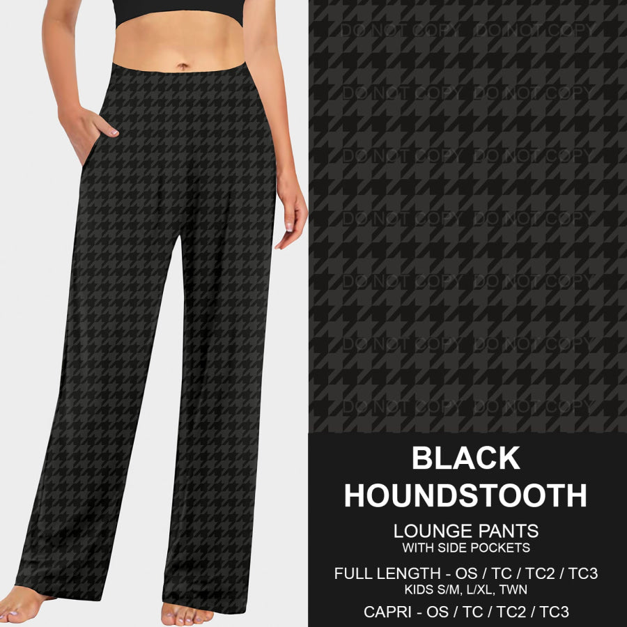 PREORDER Custom Styles - Black Houndstooth - Closes 14 Jan - ETA late Apr 2025 Loungewear