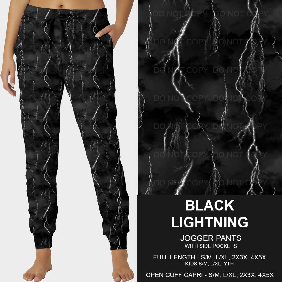 PREORDER Custom Styles - Black Lightning - Closes 14 Jan - ETA late Apr 2025 Loungewear