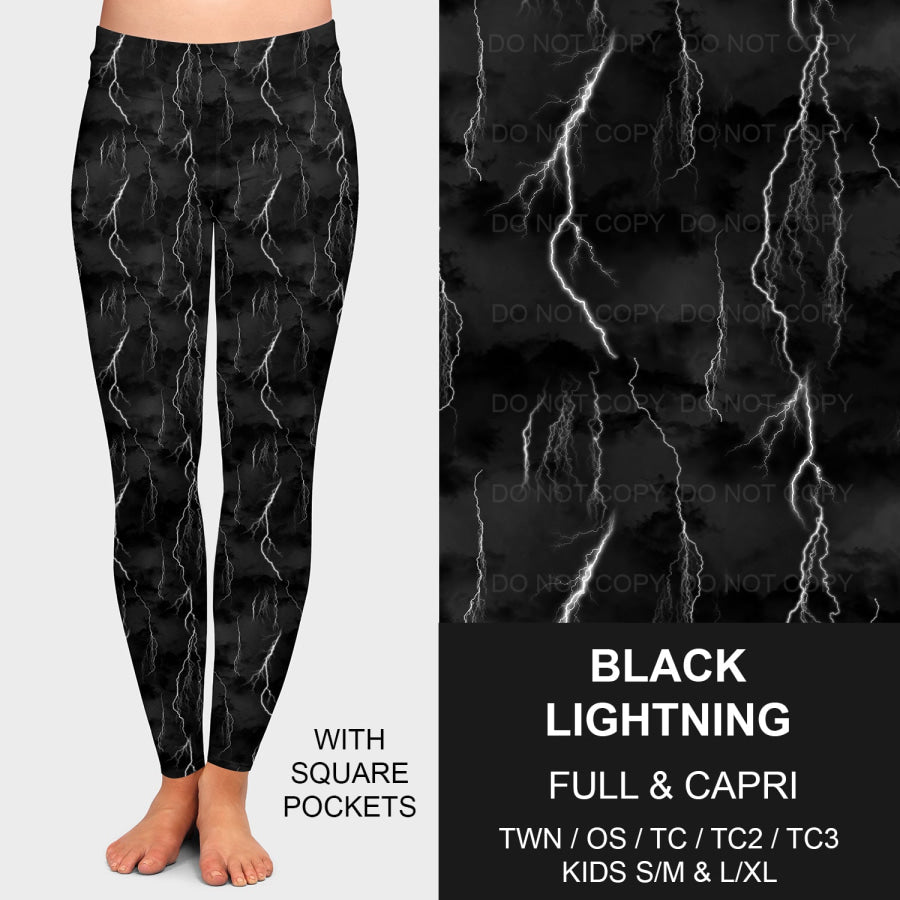 PREORDER Custom Styles - Black Lightning - Closes 14 Jan - ETA late Apr 2025 Loungewear