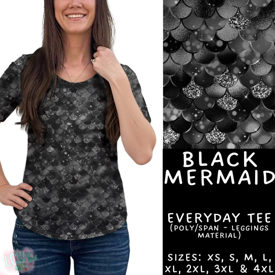 Preorder Custom Styles - Black Mermaid - Closes 22 Sep - ETA mid Dec 2025 Leggings
