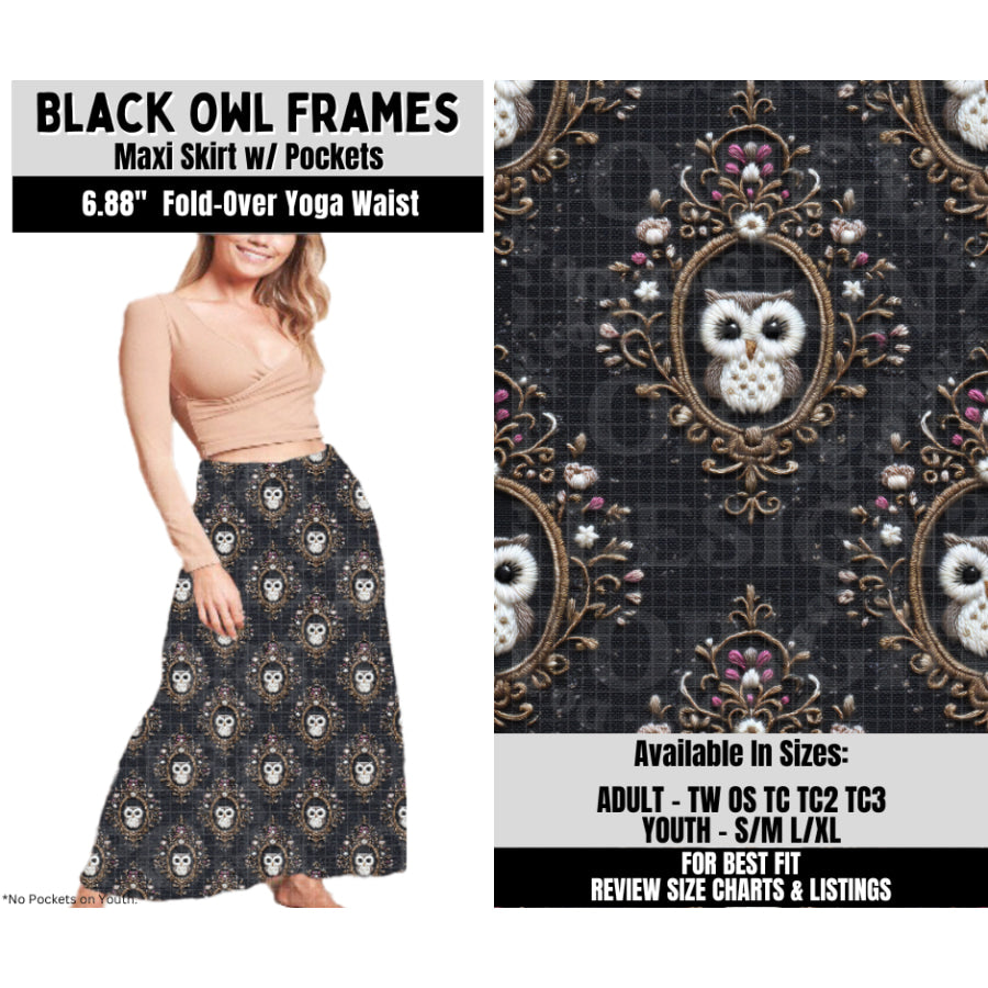 Preorder Custom Styles - Black Owl Frames - Closes 6 Oct - ETA mid Feb 2026 Leggings