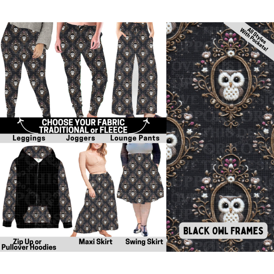 Preorder Custom Styles - Black Owl Frames - Closes 6 Oct - ETA mid Feb 2026 Leggings