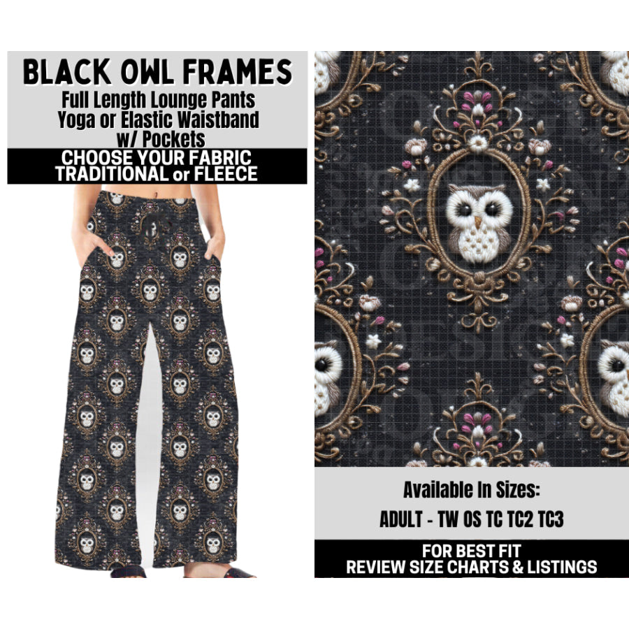 Preorder Custom Styles - Black Owl Frames - Closes 6 Oct - ETA mid Feb 2026 Leggings