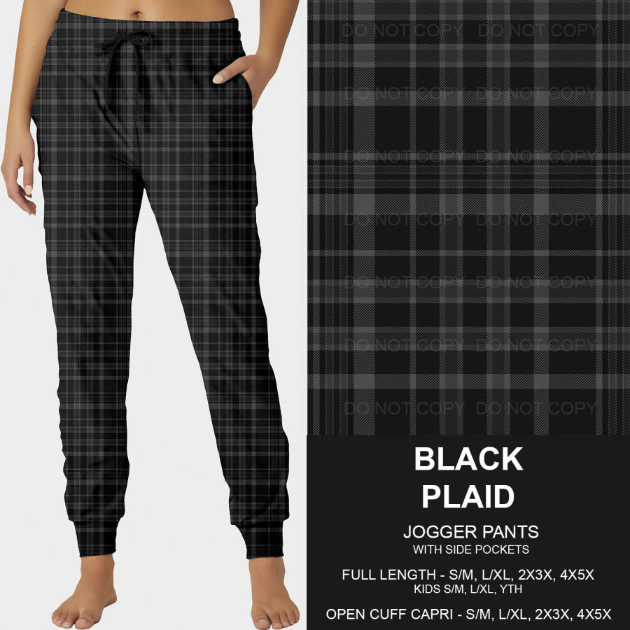 PREORDER Custom Styles - Black Plaid - Closes 14 Jan - ETA late Apr 2025 Loungewear