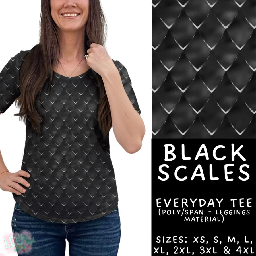 Preorder Custom Styles - Black Scales - Closes 22 Sep - ETA mid Dec 2025 Leggings