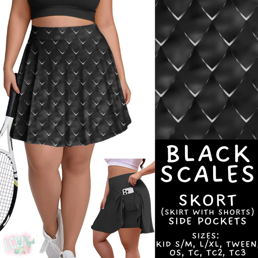 Preorder Custom Styles - Black Scales - Closes 22 Sep - ETA mid Dec 2025 Leggings