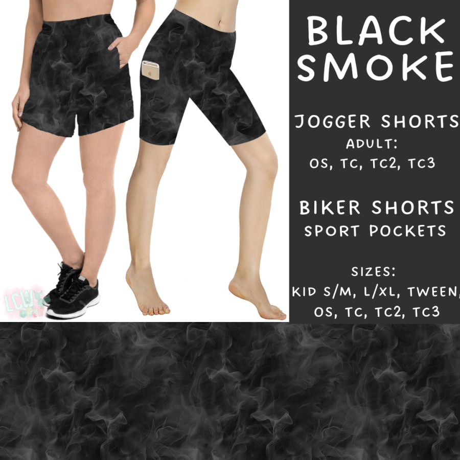 Preorder Custom Styles - Black Smoke - Closes 20 Feb - ETA mid May 2025 Leggings