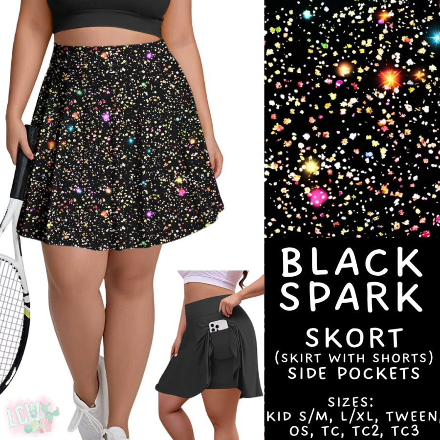 Preorder Custom Styles - Black Spark - Closes 22 Sep - ETA mid Dec 2025 Leggings