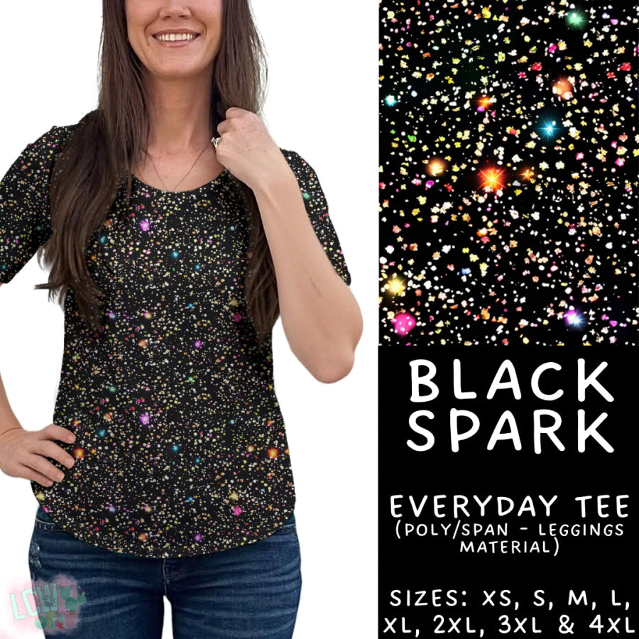 Preorder Custom Styles - Black Spark - Closes 22 Sep - ETA mid Dec 2025 Leggings