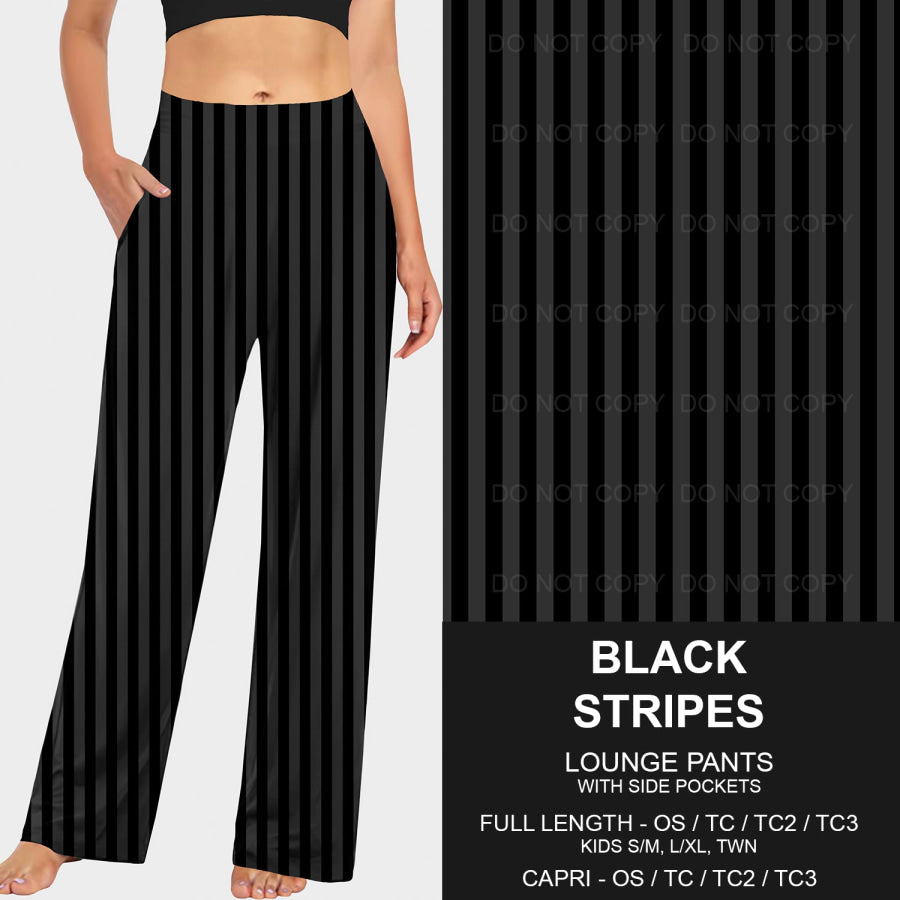 PREORDER Custom Styles - Black Stripes - Closes 14 Jan - ETA late Apr 2025 Loungewear