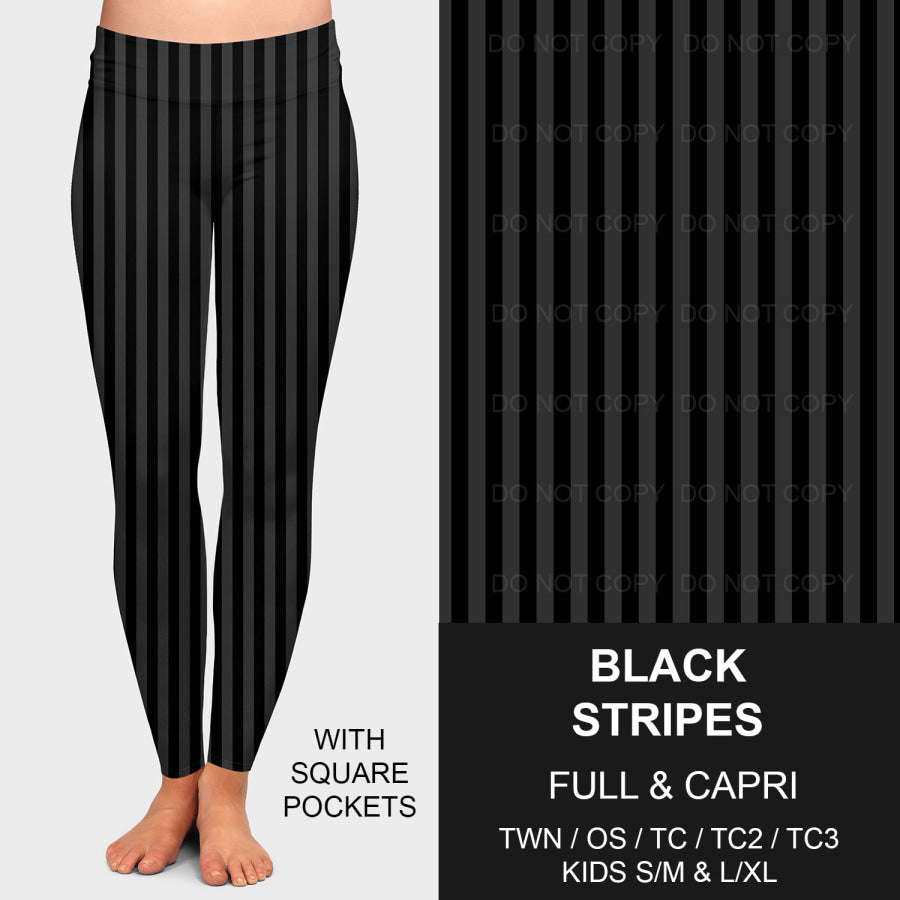 PREORDER Custom Styles - Black Stripes - Closes 14 Jan - ETA late Apr 2025 Loungewear