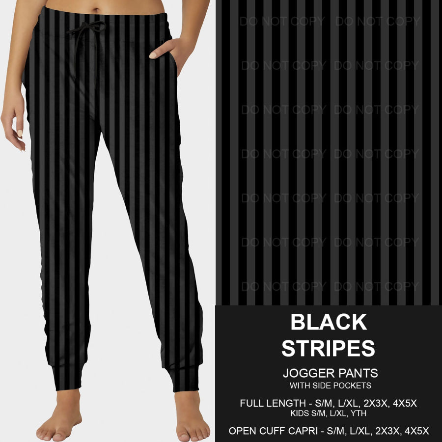 PREORDER Custom Styles - Black Stripes - Closes 14 Jan - ETA late Apr 2025 Loungewear