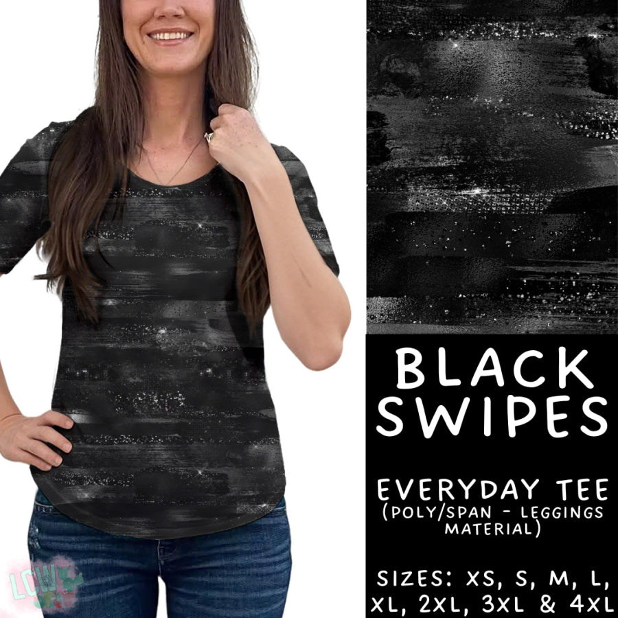 Preorder Custom Styles - Black Swipes - Closes 22 Sep - ETA mid Dec 2025 Leggings