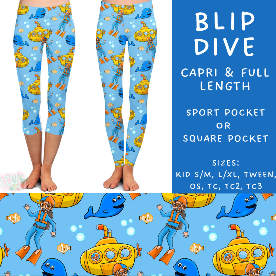 Preorder Custom Styles - Blip Dive - Closes 15 May - ETA mid Jul 2025 Leggings