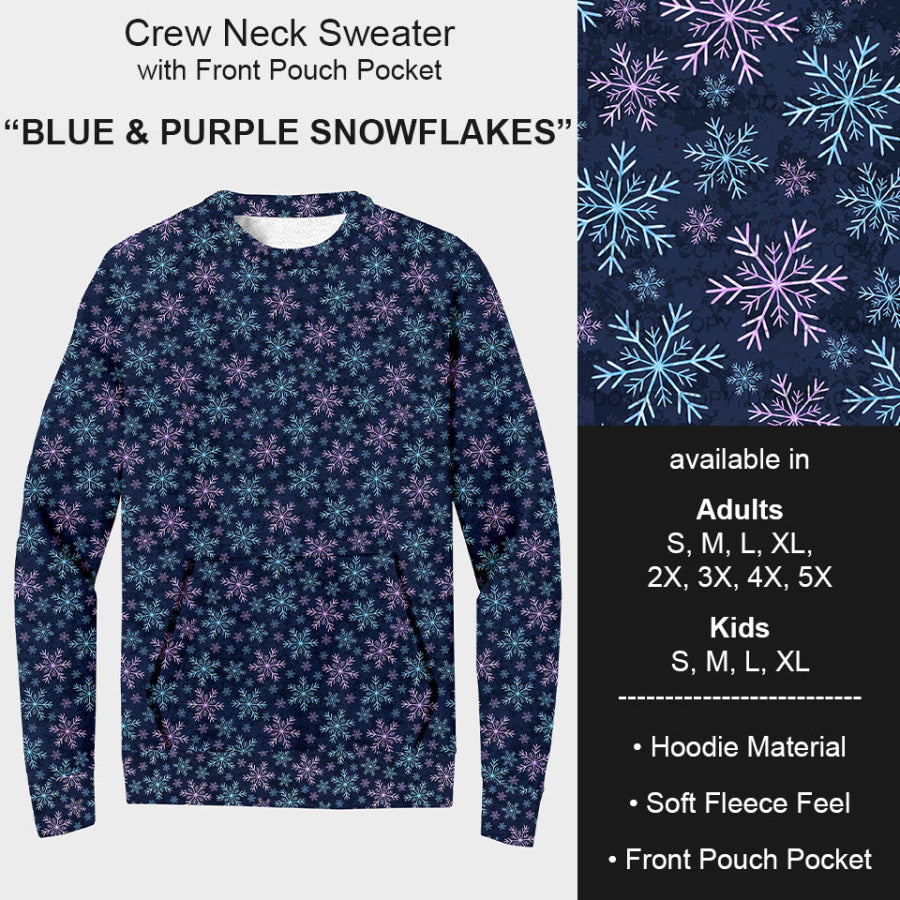 PREORDER Custom Styles - Blue and Purple Snowflakes - Closes 22 Jul - ETA late Oct 2025 Loungewear