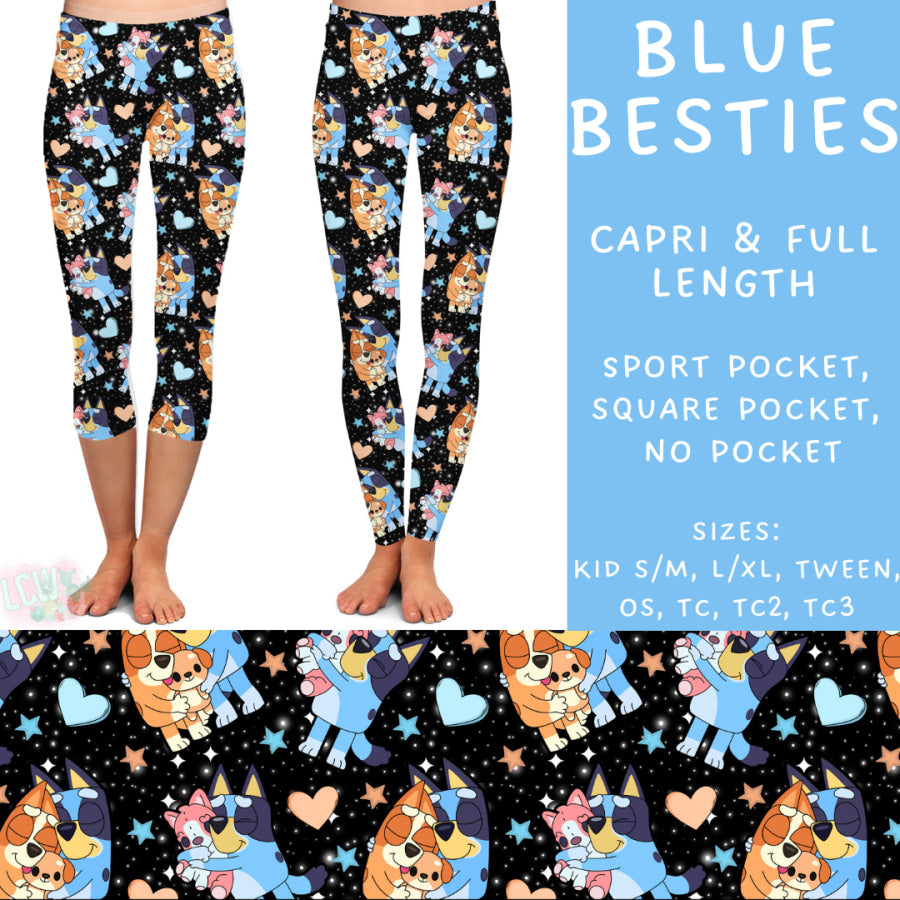 Preorder Custom Styles - Blue Besties - Closes 29 Jan - ETA late Apr 2025 Leggings