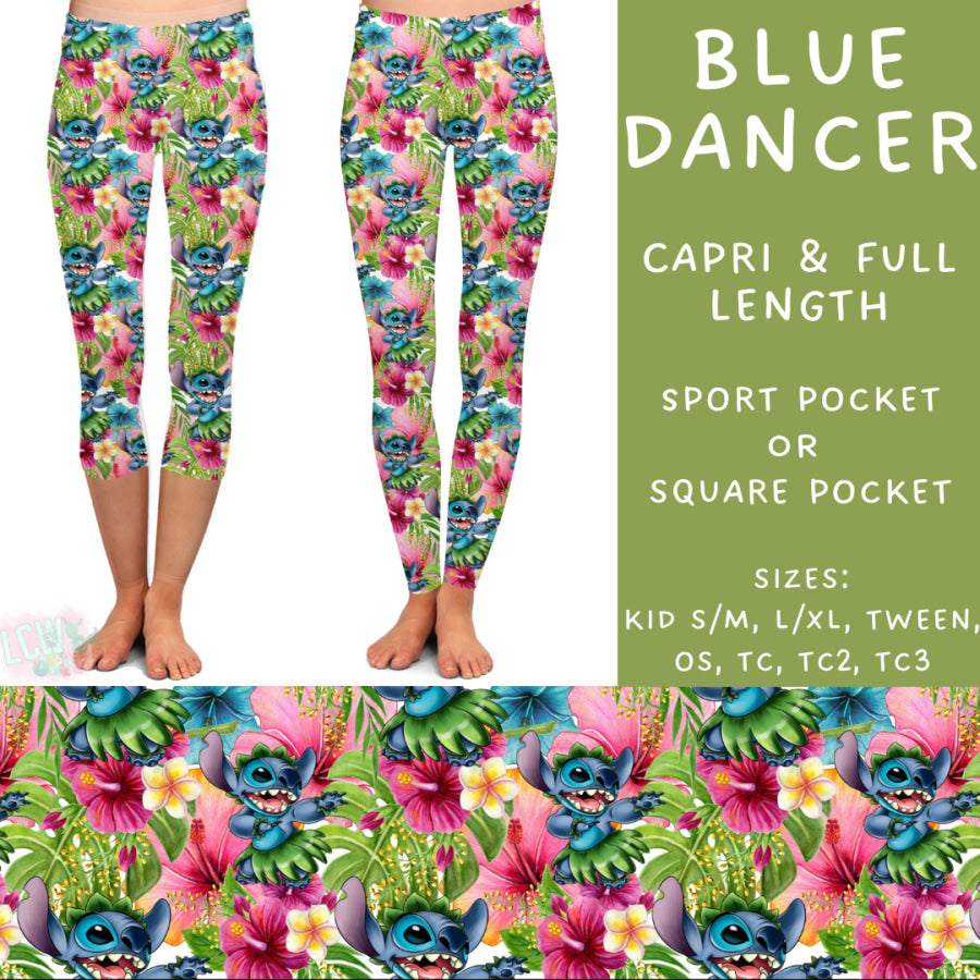 Preorder Custom Styles - Blue Dancer - Closes 5 Mar - ETA late May 2025 Leggings