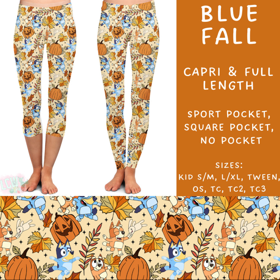 Preorder Custom Styles - Blue Fall - Closes 9 Oct - ETA late Dec 2024 Leggings