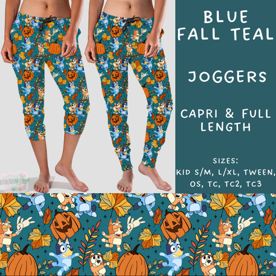 Preorder Custom Styles - Blue Fall Teal - Closes 9 Oct - ETA late Dec 2024 Leggings