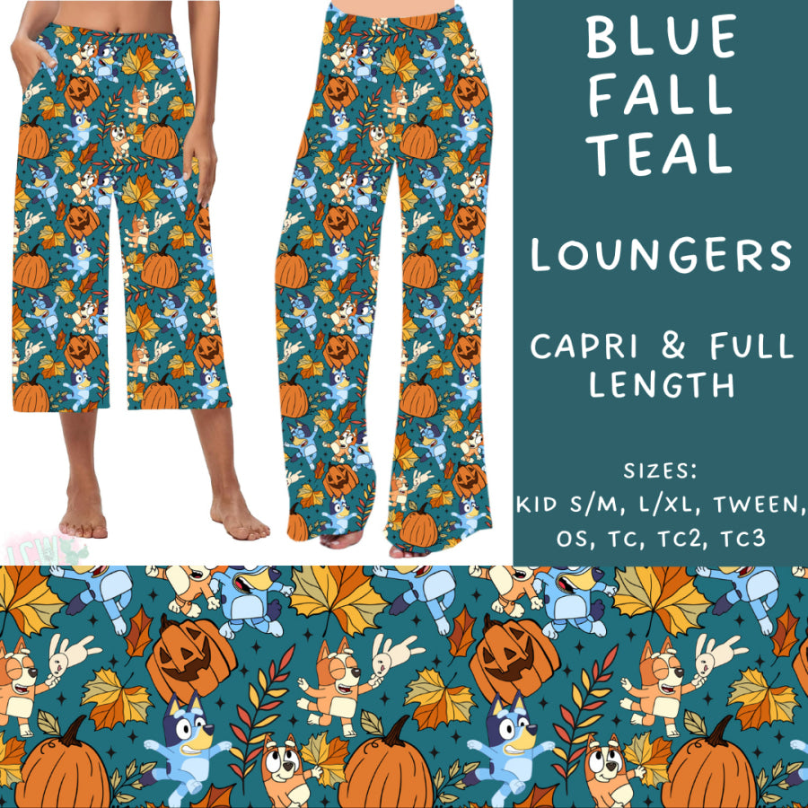 Preorder Custom Styles - Blue Fall Teal - Closes 9 Oct - ETA late Dec 2024 Leggings