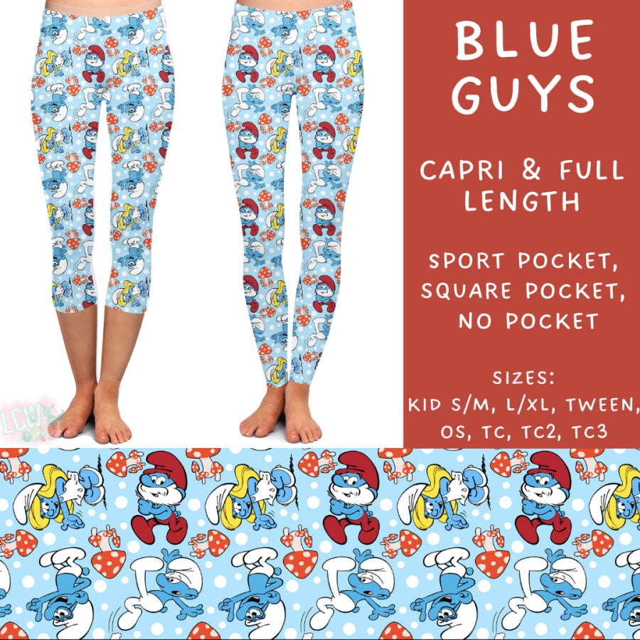 Preorder Custom Styles - Blue Guys - Closes 6 Dec - ETA late Feb 2025 Leggings