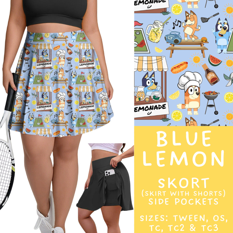 Preorder Custom Styles - Blue Lemon - Closes 15 May - ETA mid Jul 2025 Leggings