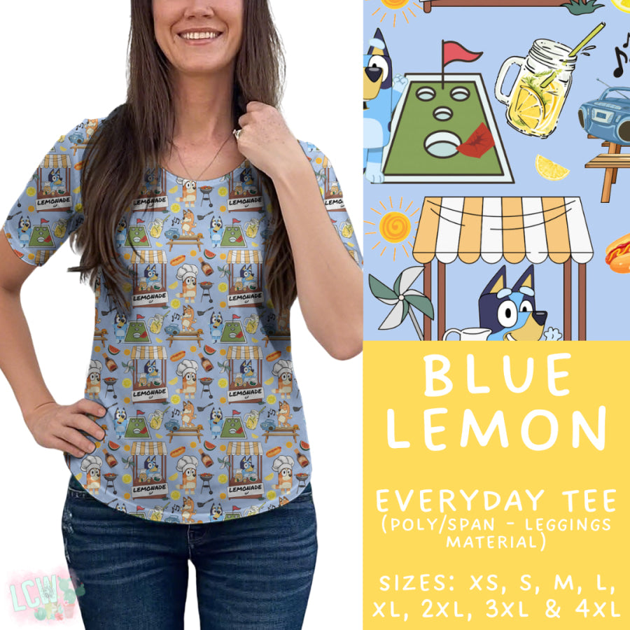 Preorder Custom Styles - Blue Lemon - Closes 15 May - ETA mid Jul 2025 Leggings