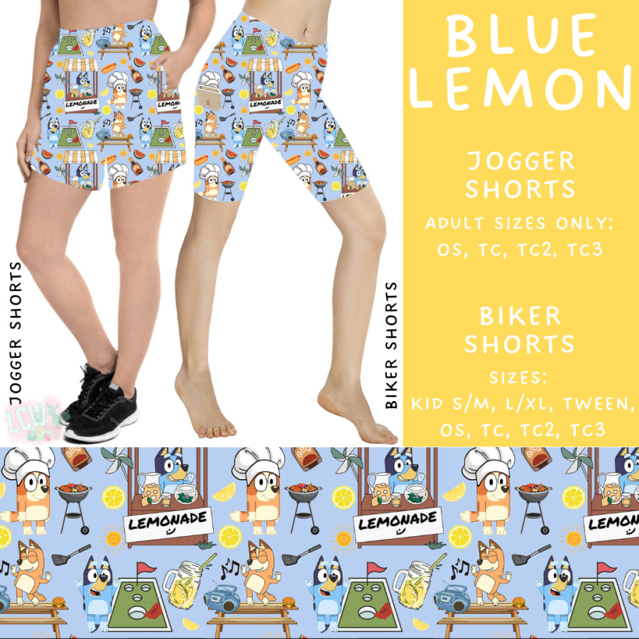 Preorder Custom Styles - Blue Lemon - Closes 15 May - ETA mid Jul 2025 Leggings