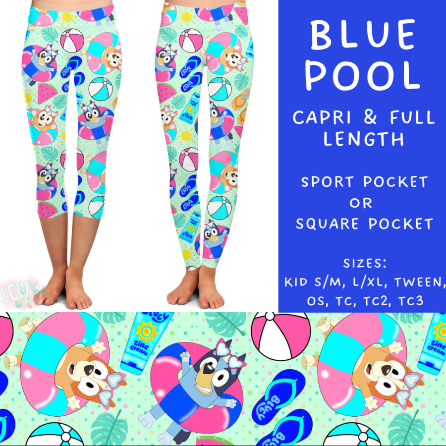 Preorder Custom Styles - Blue Pool - Closes 15 May - ETA mid Jul 2025 Leggings
