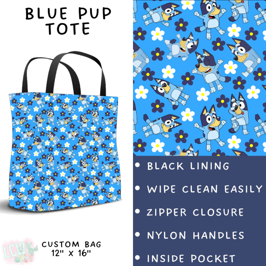 Preorder Custom Styles - Blue Pup - Closes 3 Mar - ETA late May 2025 Leggings