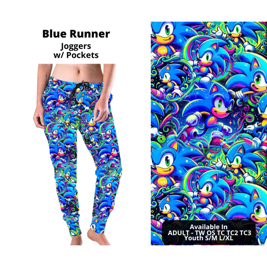 PREORDER Custom Styles - Blue Runner - Closes 27 Nov - ETA late Feb 2025 Leggings