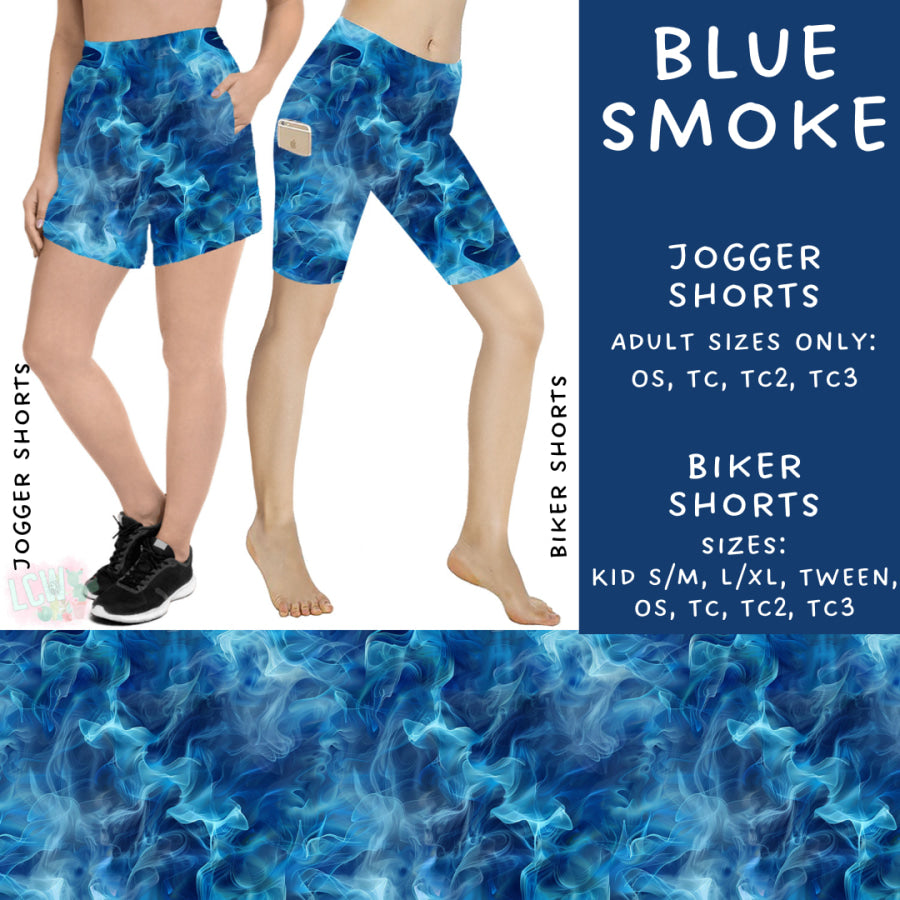 Preorder Custom Styles - Blue Smoke - Closes 20 Feb - ETA mid May 2025 Leggings