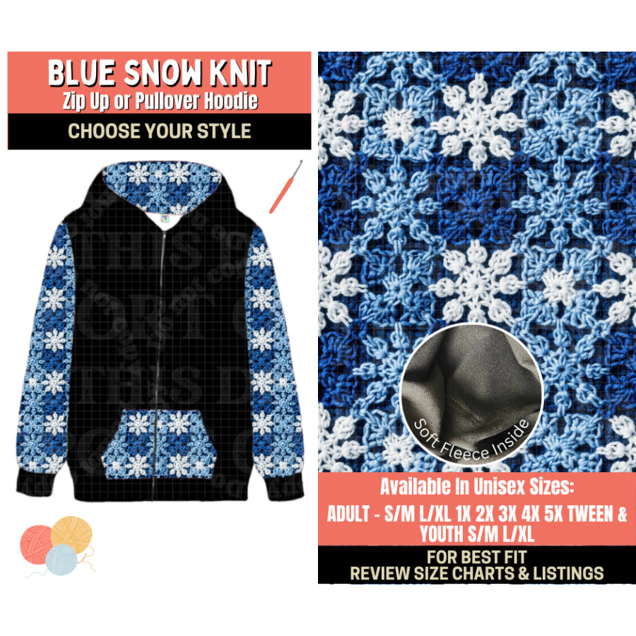 Preorder Custom Styles - Blue Snow Knit - Closes 1 Oct - ETA Early Feb 2026 Leggings