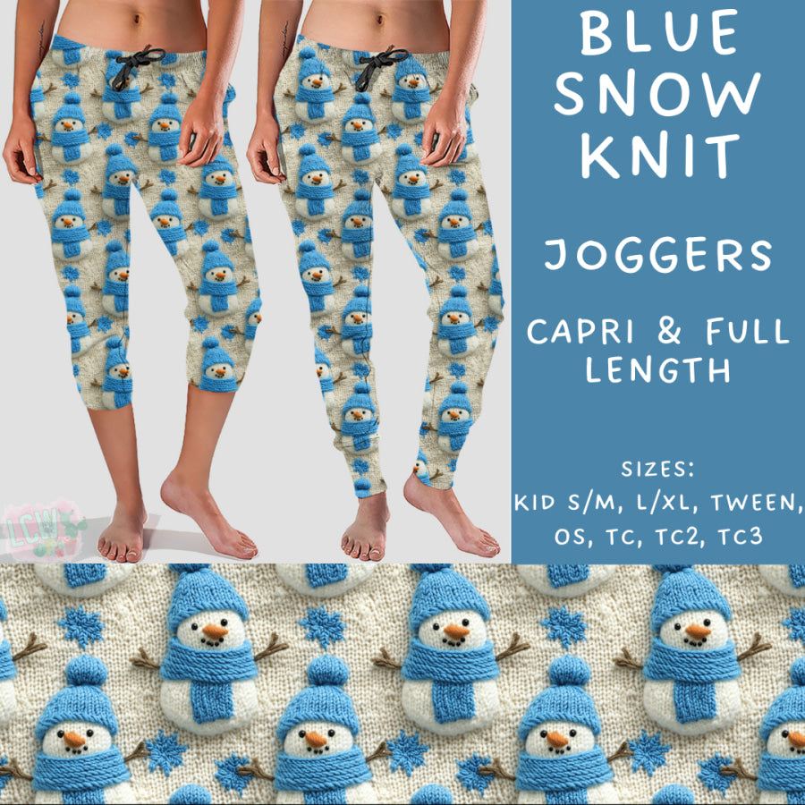 Preorder Custom Styles - Blue Snow Knit - Closes 31 Oct - ETA early Jan 2025 Leggings