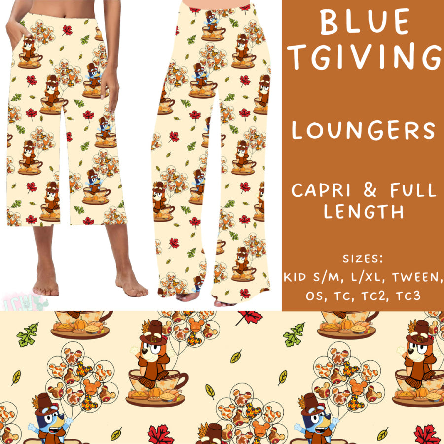 Preorder Custom Styles - Blue TGiving - Closes 9 Oct - ETA late Dec 2024 Leggings