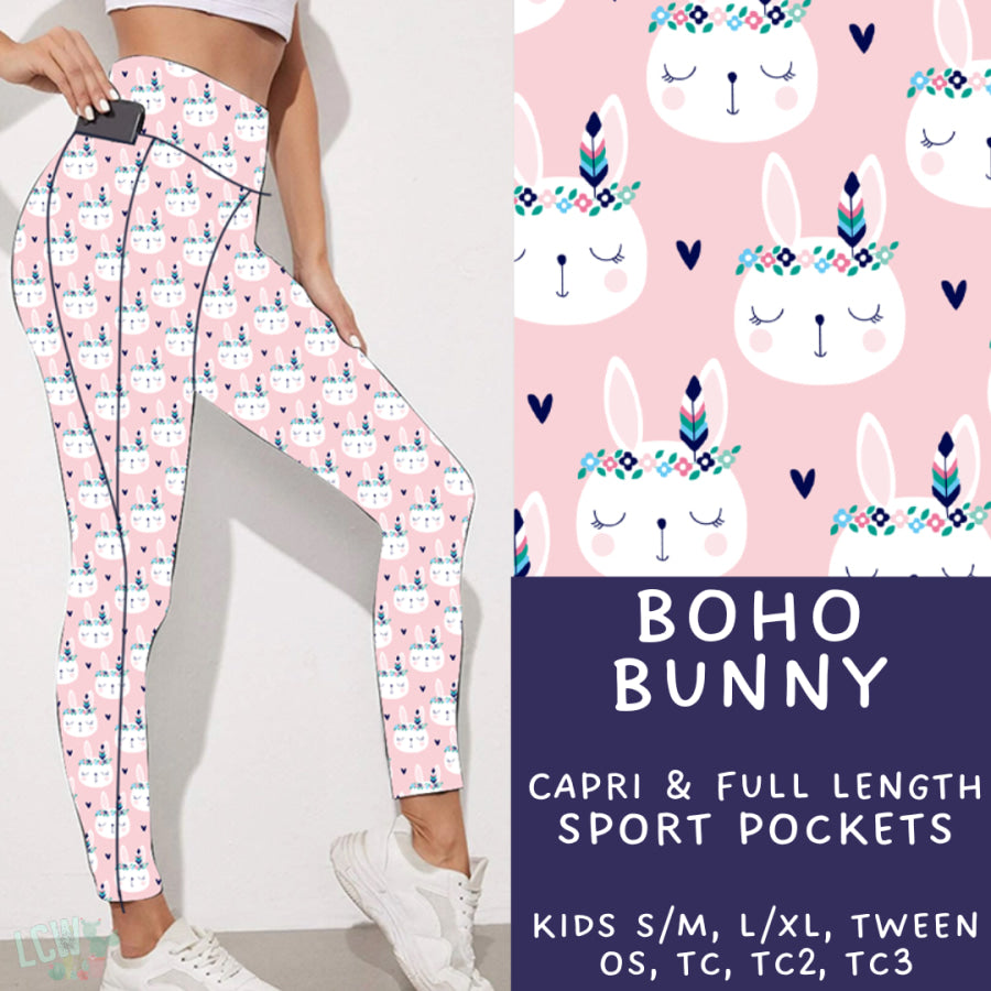 Preorder Custom Styles - Boho Bunny - Closes 30 Jan - ETA late Apr 2025 Leggings