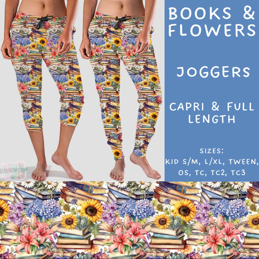 Preorder Custom Styles - Books and Flowers - Closes 2 Oct - ETA late Dec 2024 Leggings