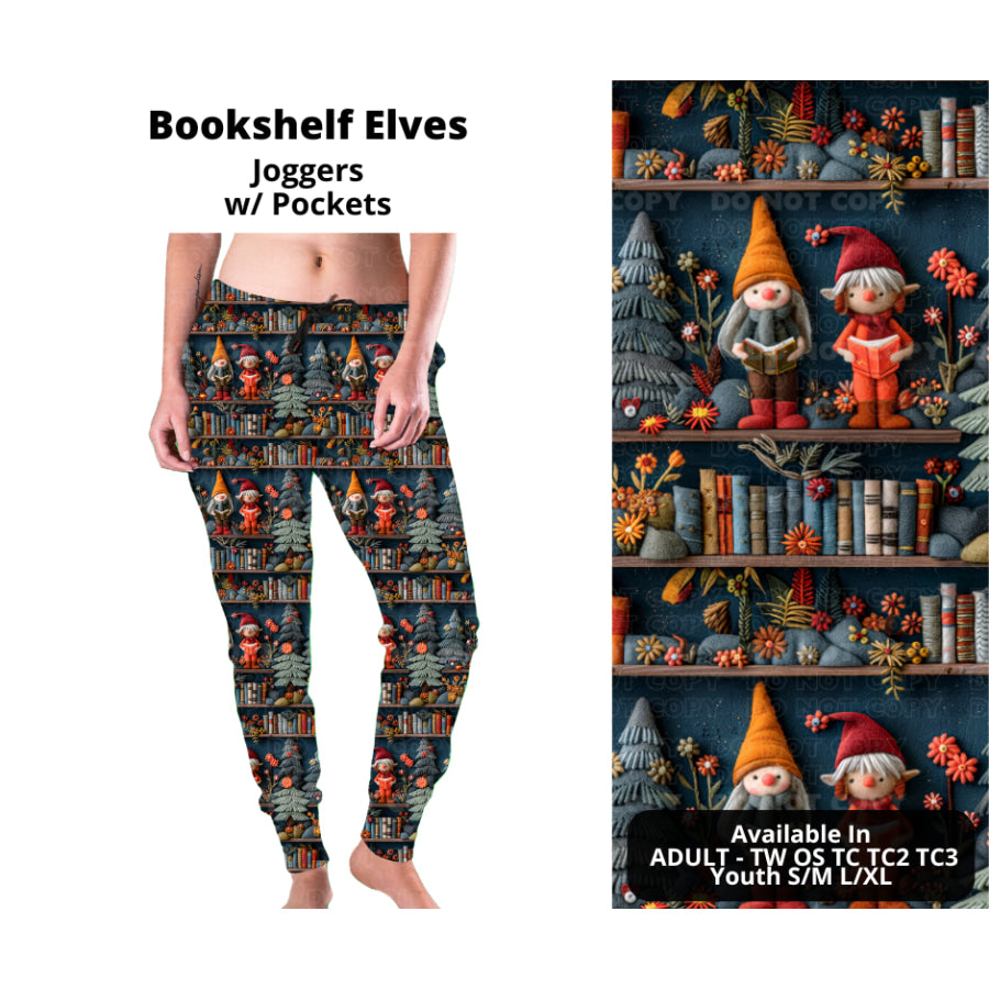 PREORDER Custom Styles - Bookshelf Elves - Closes 18 Sep - ETA early Dec 2024 Leggings