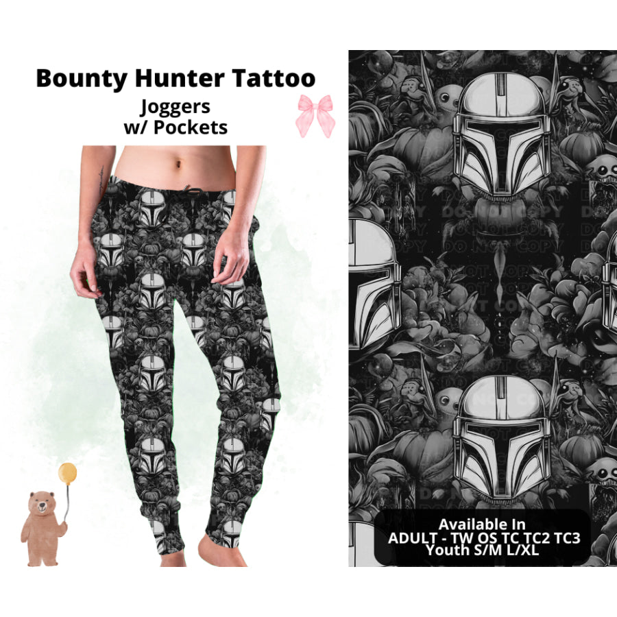 Preorder Custom Styles - Bounty Hunter Tattoo - Closes 19 Feb - ETA late May 2025 Leggings