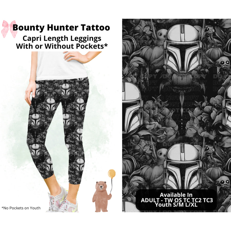 Preorder Custom Styles - Bounty Hunter Tattoo - Closes 19 Feb - ETA late May 2025 Leggings