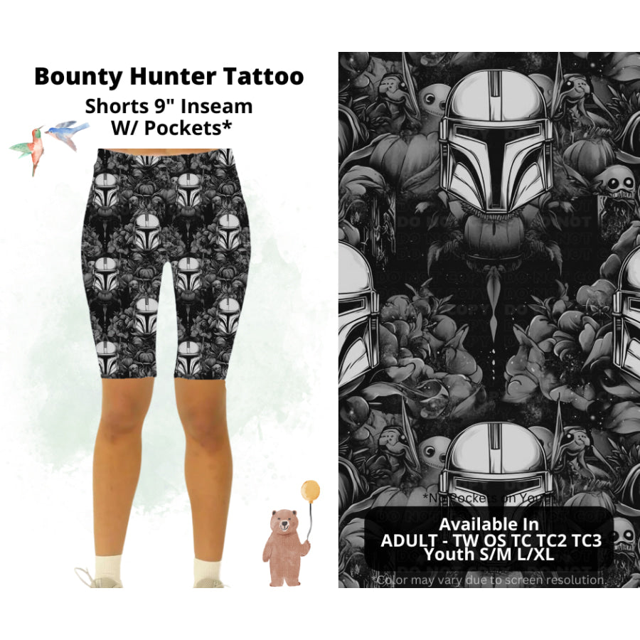 Preorder Custom Styles - Bounty Hunter Tattoo - Closes 19 Feb - ETA late May 2025 Leggings