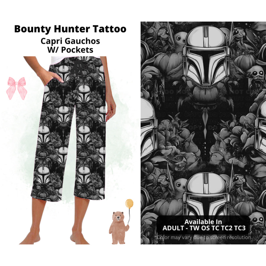 Preorder Custom Styles - Bounty Hunter Tattoo - Closes 19 Feb - ETA late May 2025 Leggings