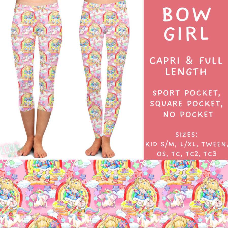 Preorder Custom Styles - Bow Girl - Closes 6 Dec - ETA late Feb 2025 Leggings