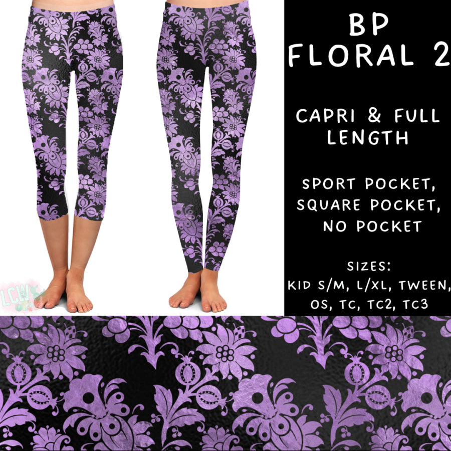 Preorder Custom Styles - BP Floral 2 - Closes 15 Jan - ETA late Apr 2025 Leggings